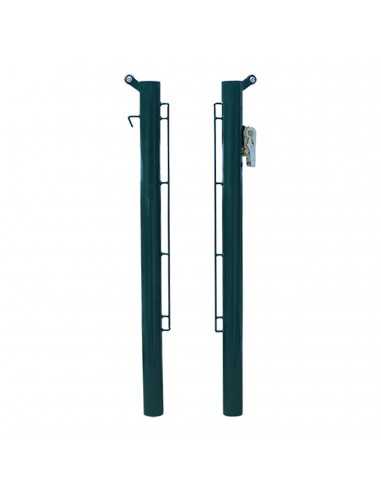 Juego postes pádel metálicos 80mm fijos deluxe