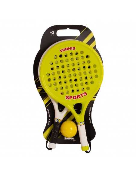 Juego de dos raquetas con pelota softee plio