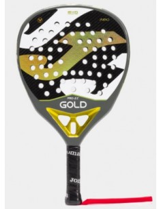 Pala de pádel gold pro joma negro amarillo