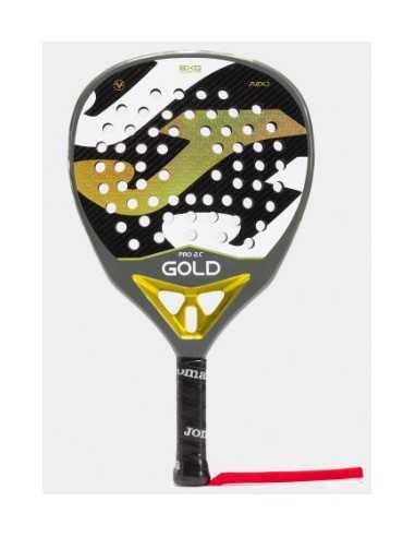 Pala de pádel gold pro joma negro amarillo