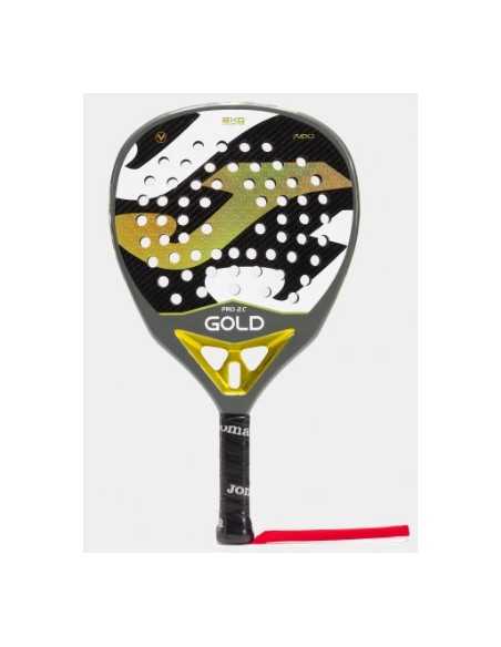 Pala de pádel gold pro joma negro amarillo