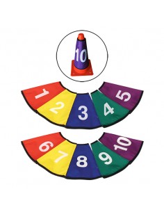Set 10 fundas numerados para cono semírigido