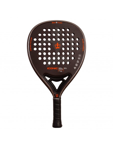 Pala de pádel black crown iconic