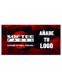 Lona textil con tu marca y softee pádel